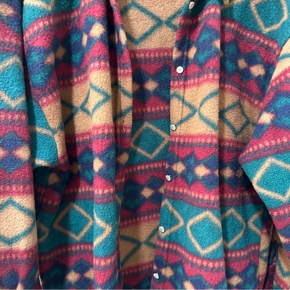 Western Tribal Flannel‎ Fleece Shacket M - Picture 8 of 9